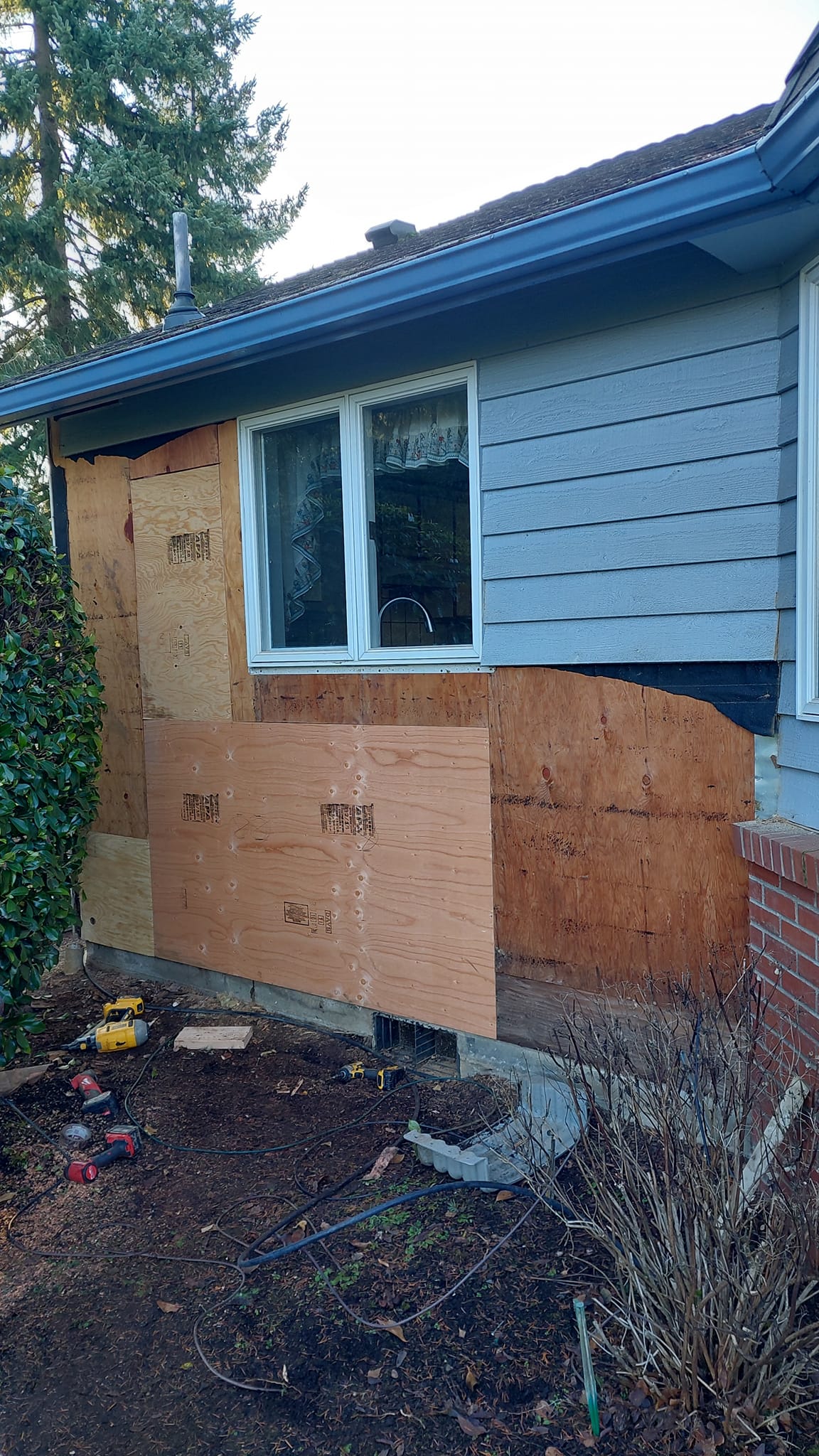 Siding During Repair